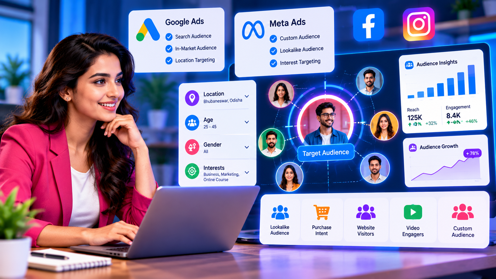 AI-powered audience targeting concepts for digital advertising