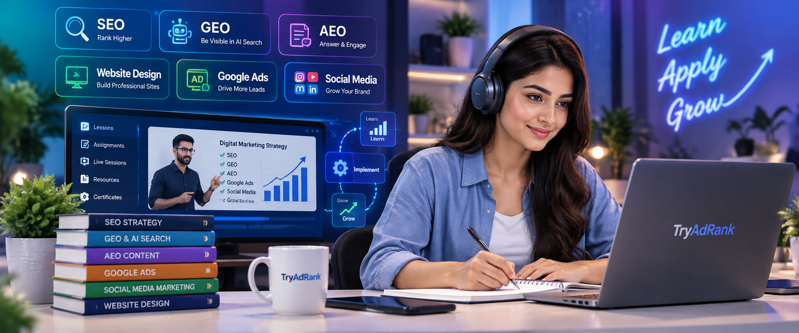 TryAdRank digital marketing courses in Bhubaneswar, Odisha